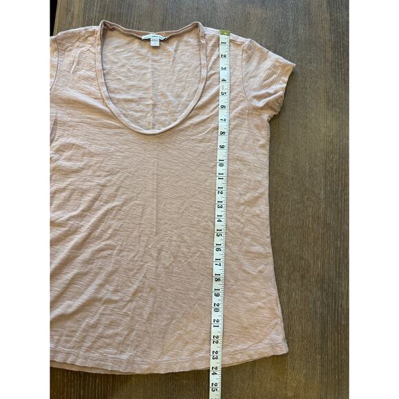 JAMES PERSE Dusty Pink Scoop Neck Tee T-Shirt Top Women size 1 Small - Picture 7 of 7